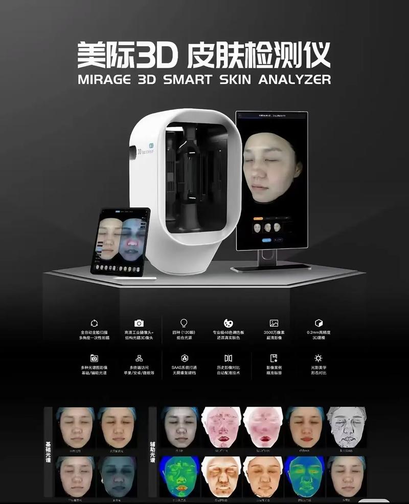 美際3D皮膚檢測(cè)儀 獨(dú)庫(kù)獨(dú)系，精準(zhǔn)探膚，開(kāi)啟肌膚奧秘的專業(yè)鑰匙